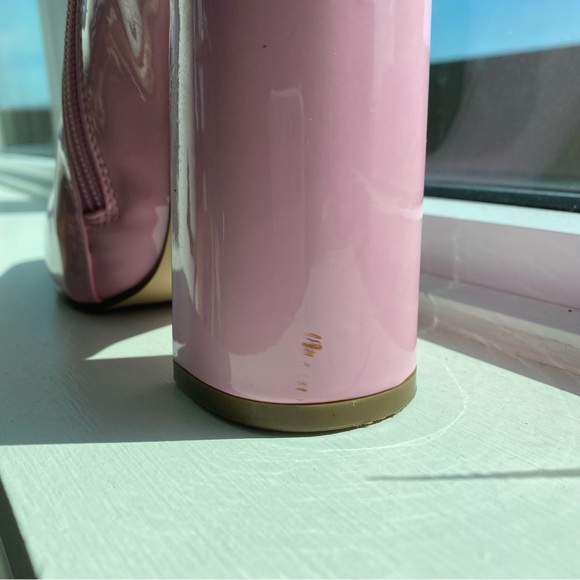 💗 Steve Madden Lynden Pink Patent Booties - Picture 4 of 5